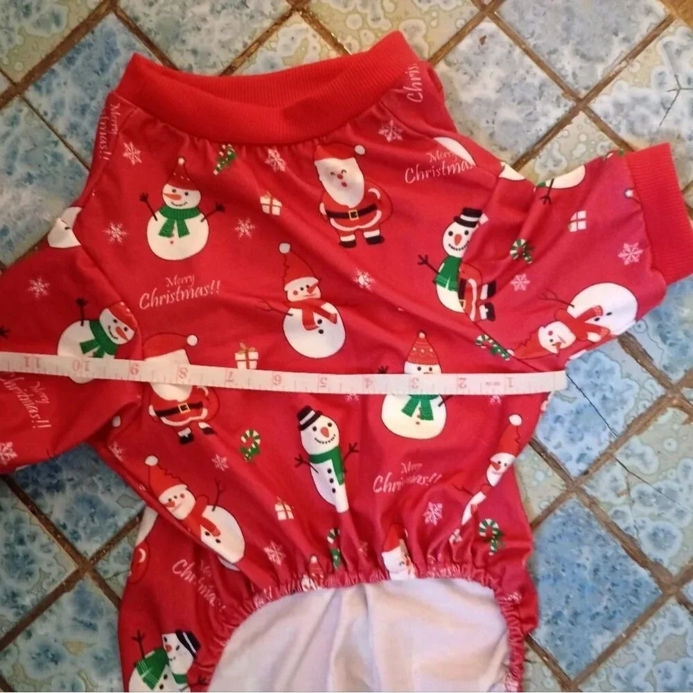 Christmas doggy outfit NWOT
